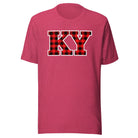 Kentucky Lumberjack Plaid T-Shirt | Red KY Design | Classic Airlume - Bluegrass Elite Apparel LLC