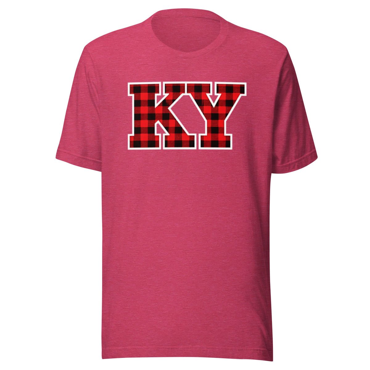 Kentucky Lumberjack Plaid T-Shirt | Red KY Design | Classic Airlume - Bluegrass Elite Apparel LLC