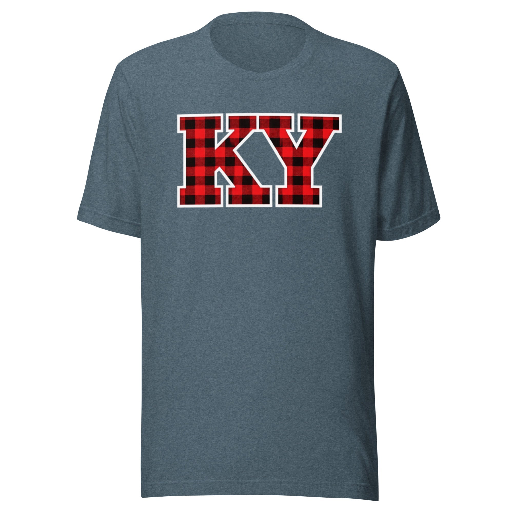 Kentucky Lumberjack Plaid T-Shirt | Red KY Design | Classic Airlume - Bluegrass Elite Apparel LLC