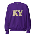 Kentucky Multicolor Floral Letter Sweatshirt | Botanical KY Design | Classic Crewneck - Bluegrass Elite Apparel LLC