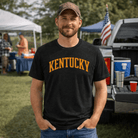 Kentucky Orange Script Athletic Tee | Collegiate Arch Design | Elite - Bluegrass Elite Apparel LLC