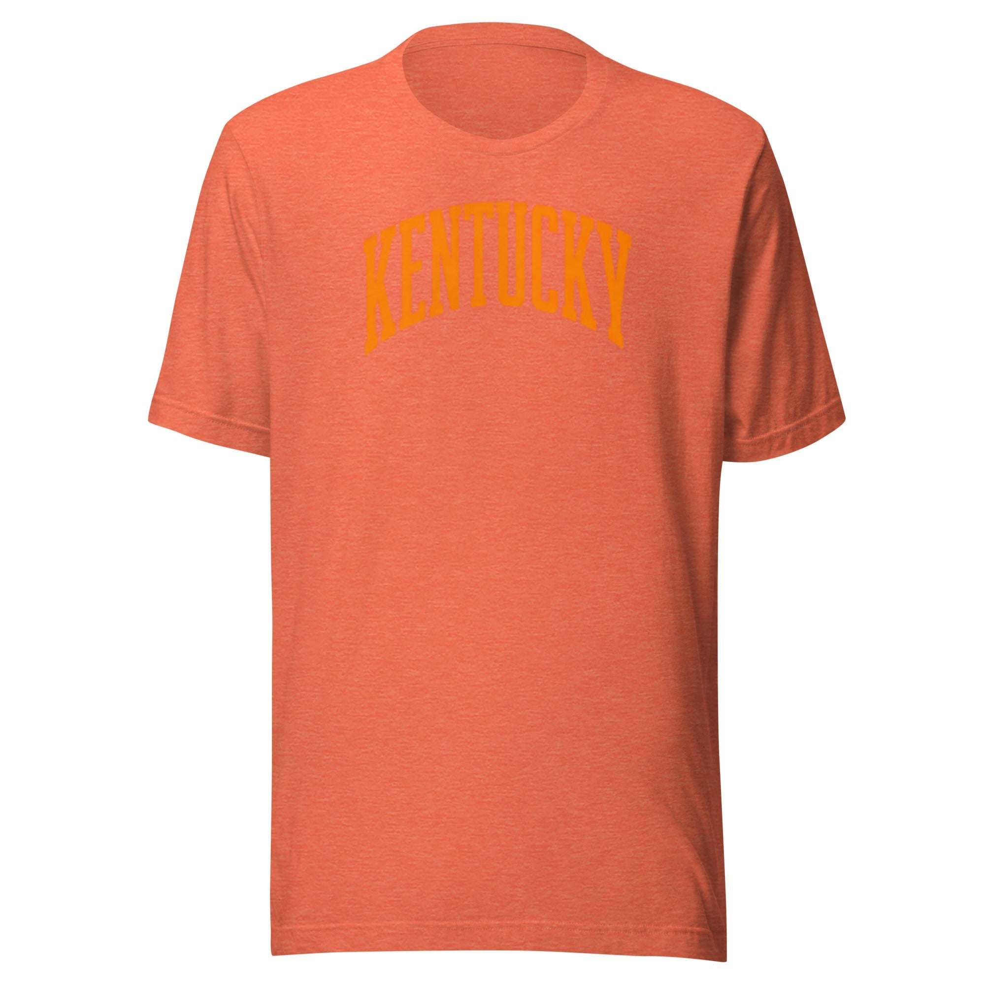 Kentucky Orange Script Athletic Tee | Collegiate Arch Design | Elite - Bluegrass Elite Apparel LLC