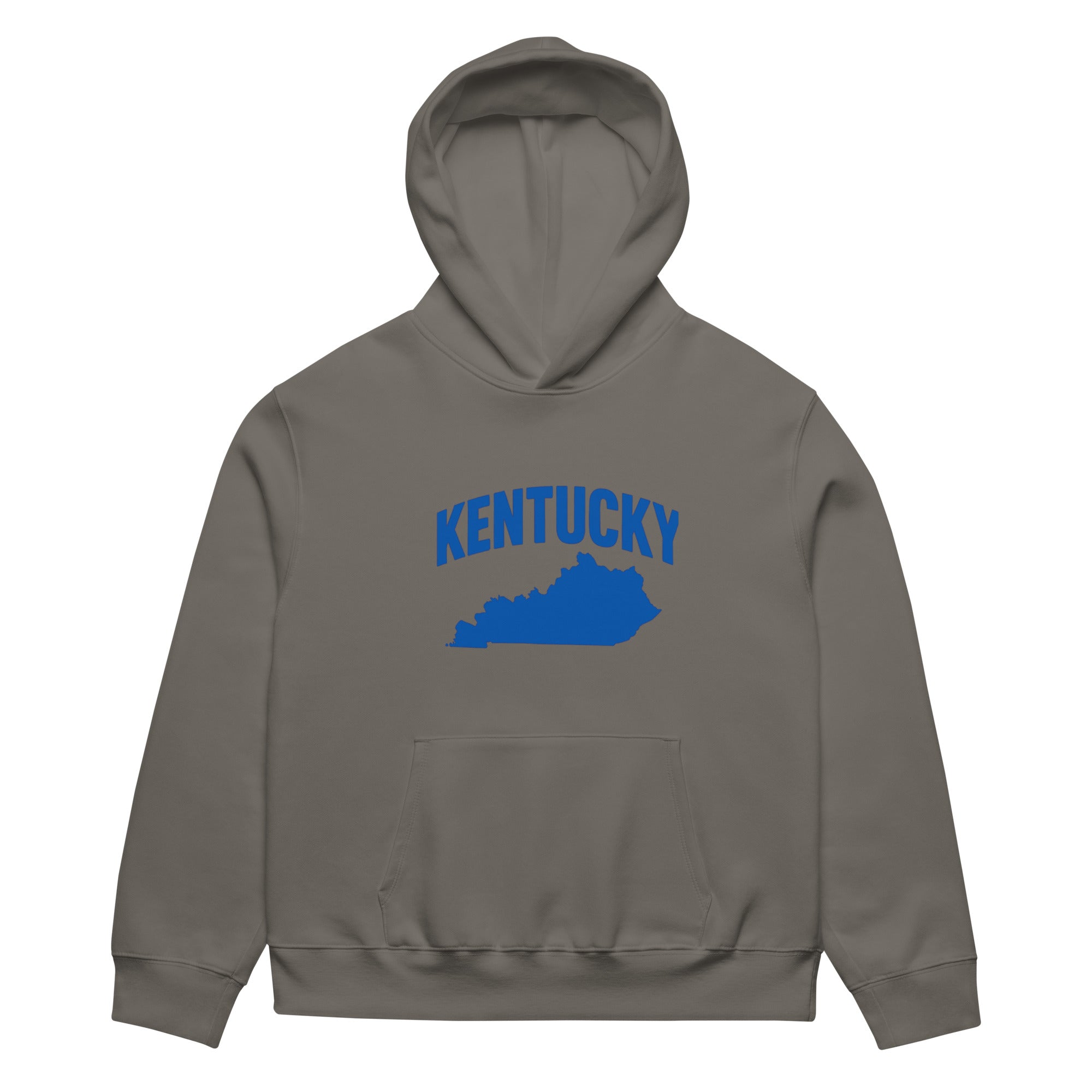 Kentucky Outline Oversized Hoodie – Bluegrass Streetwear | Heavyweight Fleece - Bluegrass Elite Apparel LLC