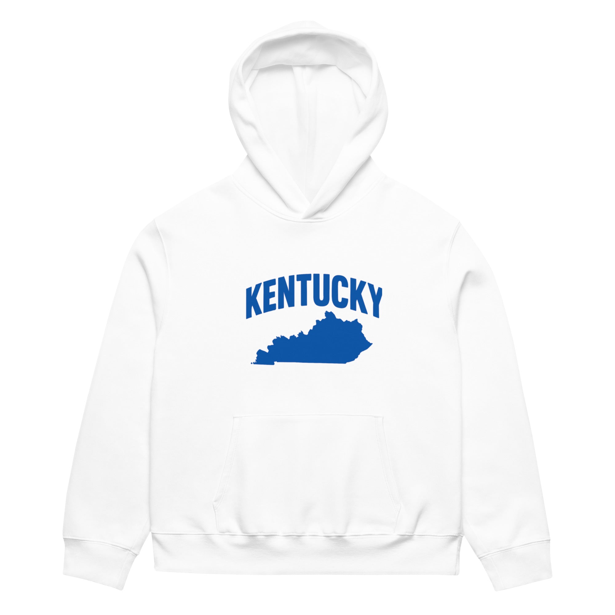 Kentucky Outline Oversized Hoodie – Bluegrass Streetwear | Heavyweight Fleece - Bluegrass Elite Apparel LLC