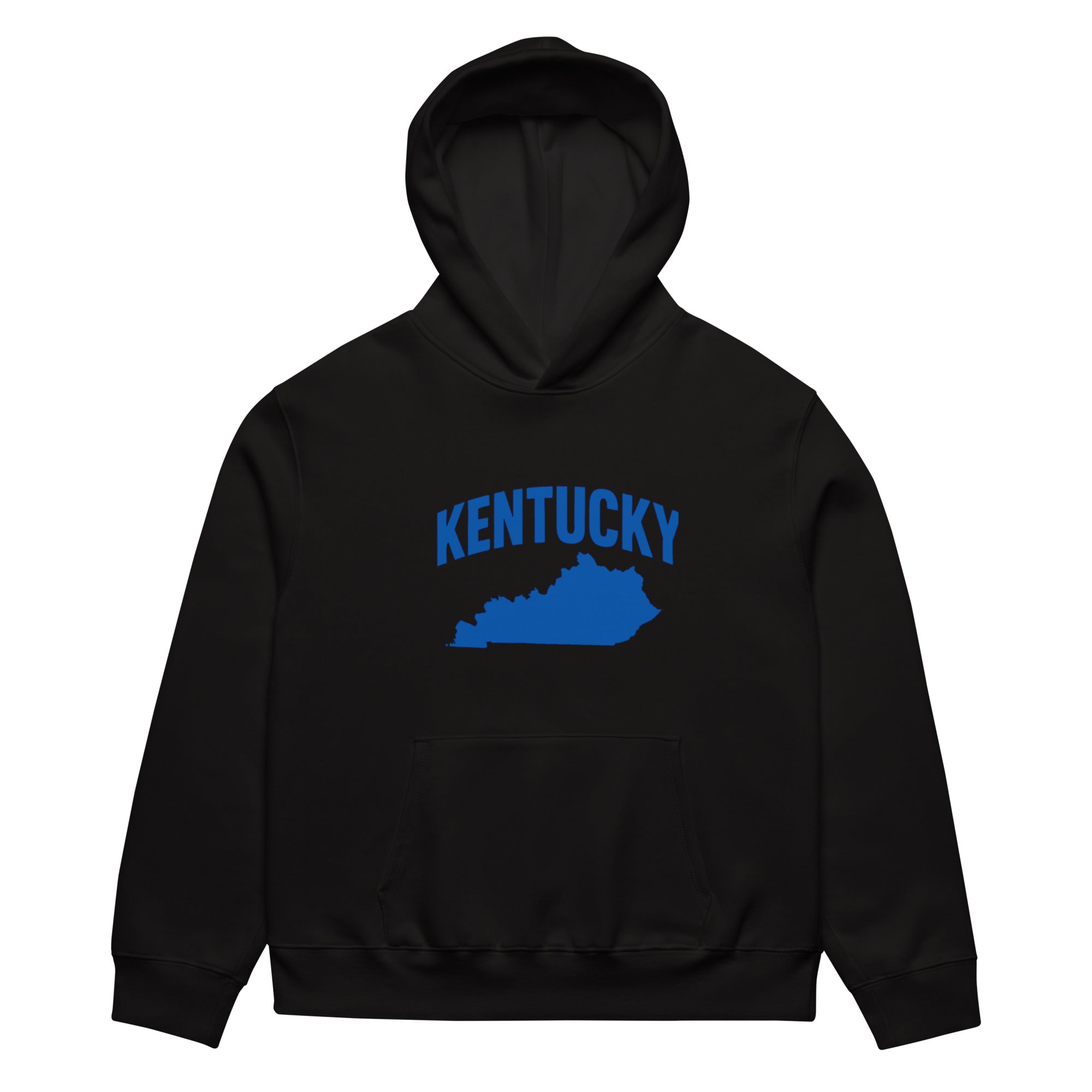 Kentucky Outline Oversized Hoodie – Bluegrass Streetwear | Heavyweight Fleece - Bluegrass Elite Apparel LLC