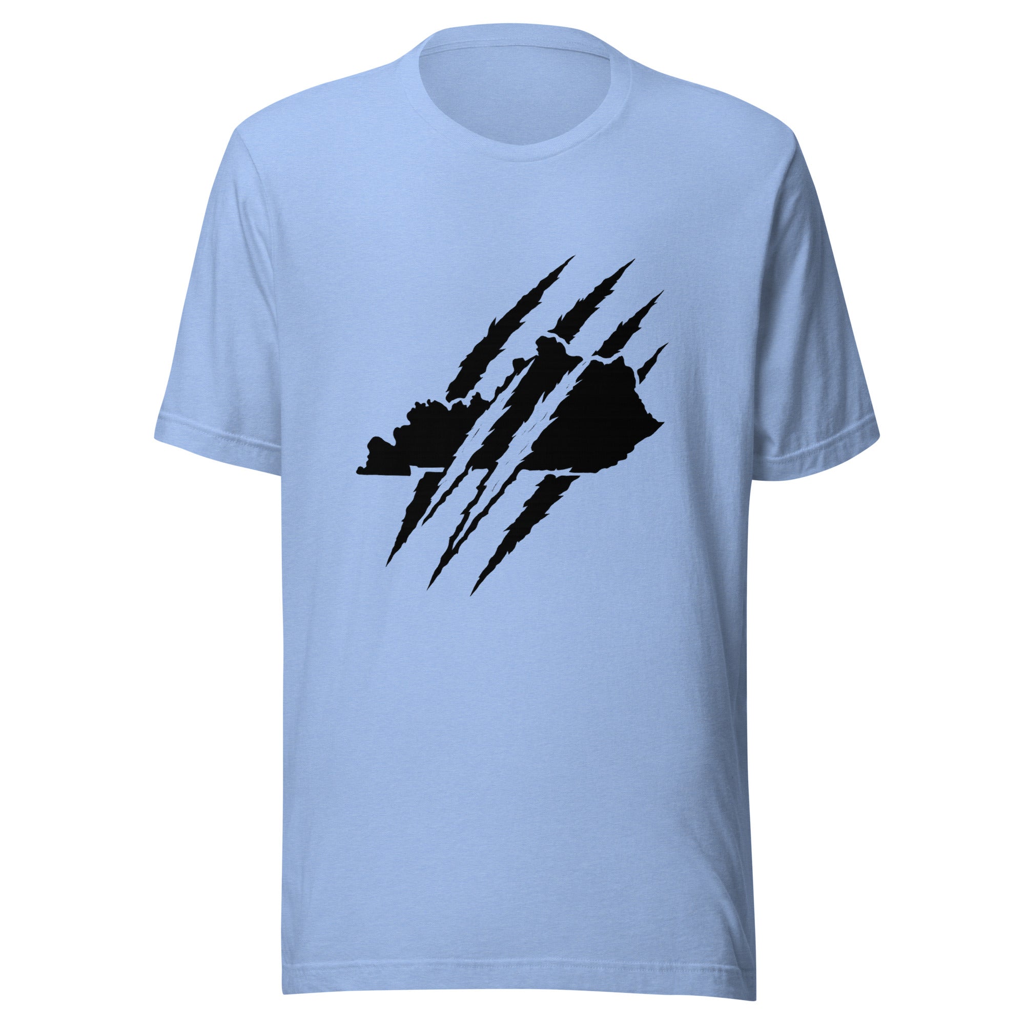 Kentucky Outline T-Shirt | Claw Marks Graphic Design | Classic - Bluegrass Elite Apparel LLC