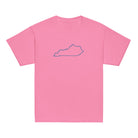 Kentucky Outline Youth Tee | Minimal Blue Line Art - Bluegrass Elite Apparel LLC