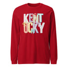 Kentucky Pastel Bow Script Long Sleeve Shirt | Patchwork Coquette Design - Bluegrass Elite Apparel LLC