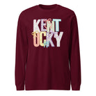 Kentucky Pastel Bow Script Long Sleeve Shirt | Patchwork Coquette Design - Bluegrass Elite Apparel LLC