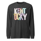 Kentucky Pastel Bow Script Long Sleeve Shirt | Patchwork Coquette Design - Bluegrass Elite Apparel LLC