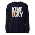 Kentucky Pastel Bow Script Long Sleeve Shirt | Patchwork Coquette Design - Bluegrass Elite Apparel LLC