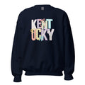 Kentucky Pastel Bow Sweatshirt | Patchwork Coquette Graphic Design - Bluegrass Elite Apparel LLC