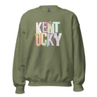 Kentucky Pastel Bow Sweatshirt | Patchwork Coquette Graphic Design - Bluegrass Elite Apparel LLC