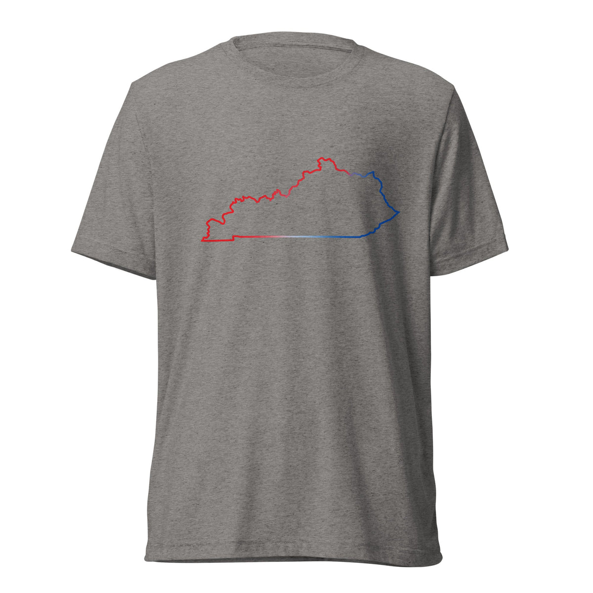 Kentucky Patriotic Outline Graphic Tee | Red White Blue Border Design - Bluegrass Elite Apparel LLC