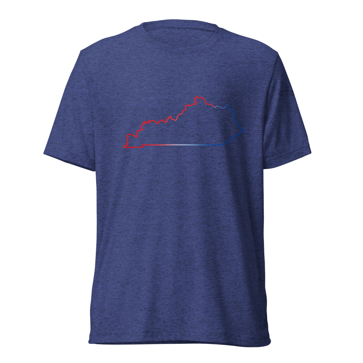Kentucky Patriotic Outline Graphic Tee | Red White Blue Border Design - Bluegrass Elite Apparel LLC