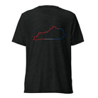 Kentucky Patriotic Outline Graphic Tee | Red White Blue Border Design - Bluegrass Elite Apparel LLC