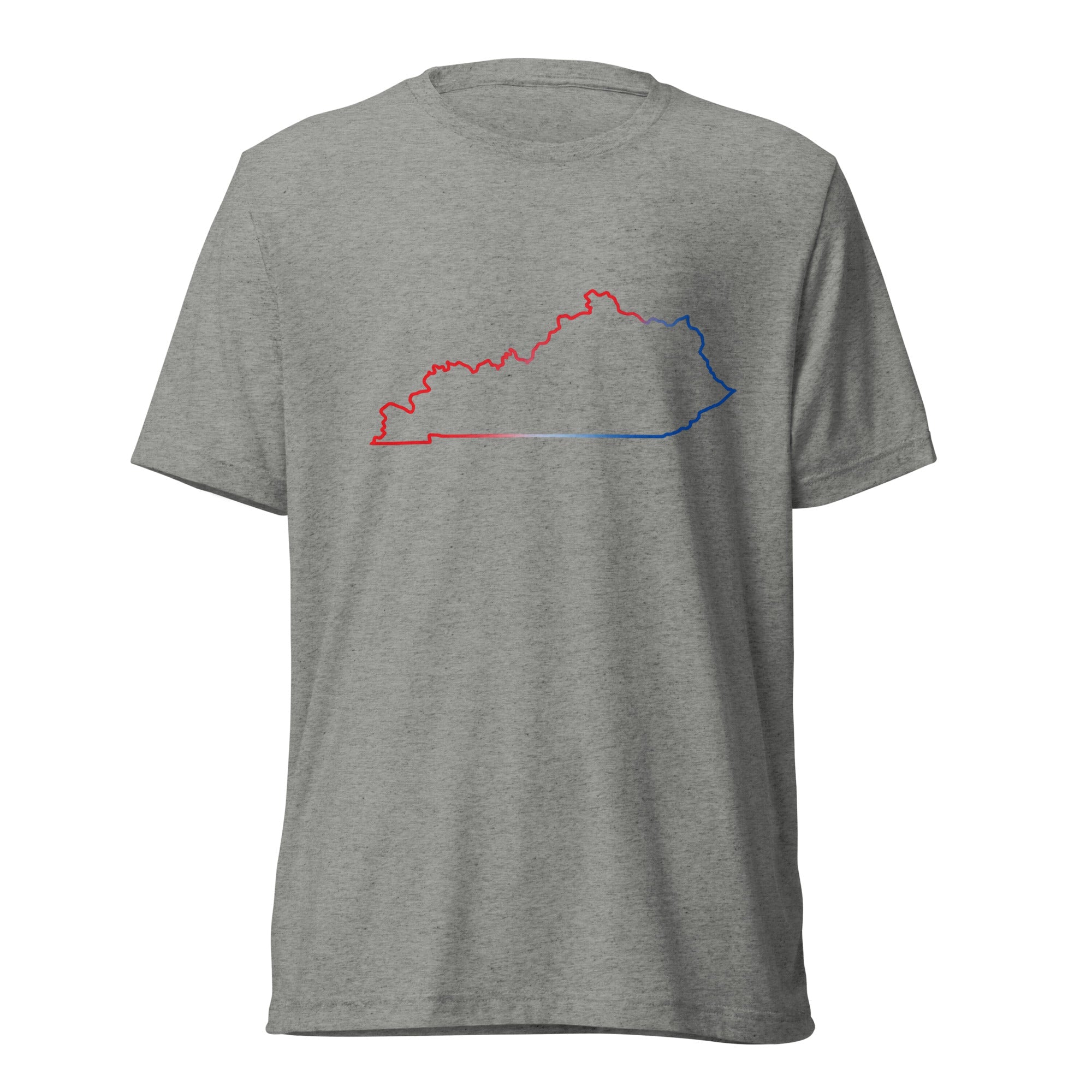 Kentucky Patriotic Outline Graphic Tee | Red White Blue Border Design - Bluegrass Elite Apparel LLC