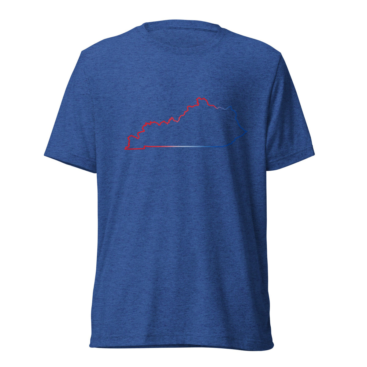 Kentucky Patriotic Outline Graphic Tee | Red White Blue Border Design - Bluegrass Elite Apparel LLC
