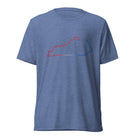 Kentucky Patriotic Outline Graphic Tee | Red White Blue Border Design - Bluegrass Elite Apparel LLC