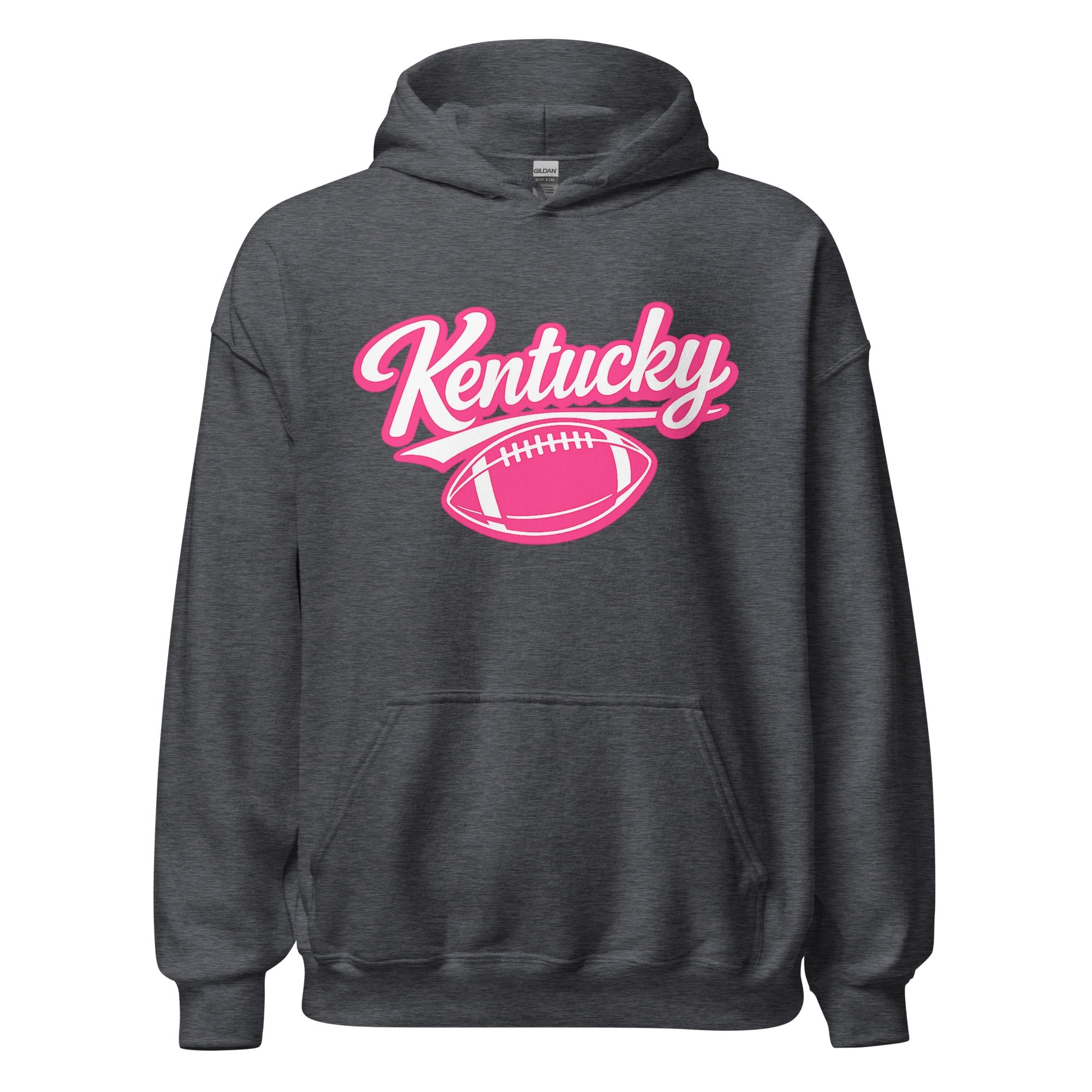 Kentucky Pink Script Ball Hoodie | Minimal Sports Design | Classic Fleece Pullover - Bluegrass Elite Apparel LLC