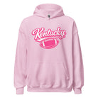 Kentucky Pink Script Ball Hoodie | Minimal Sports Design | Classic Fleece Pullover - Bluegrass Elite Apparel LLC