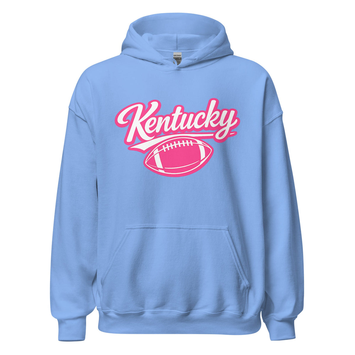 Kentucky Pink Script Ball Hoodie | Minimal Sports Design | Classic Fleece Pullover - Bluegrass Elite Apparel LLC