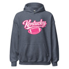 Kentucky Pink Script Ball Hoodie | Minimal Sports Design | Classic Fleece Pullover - Bluegrass Elite Apparel LLC