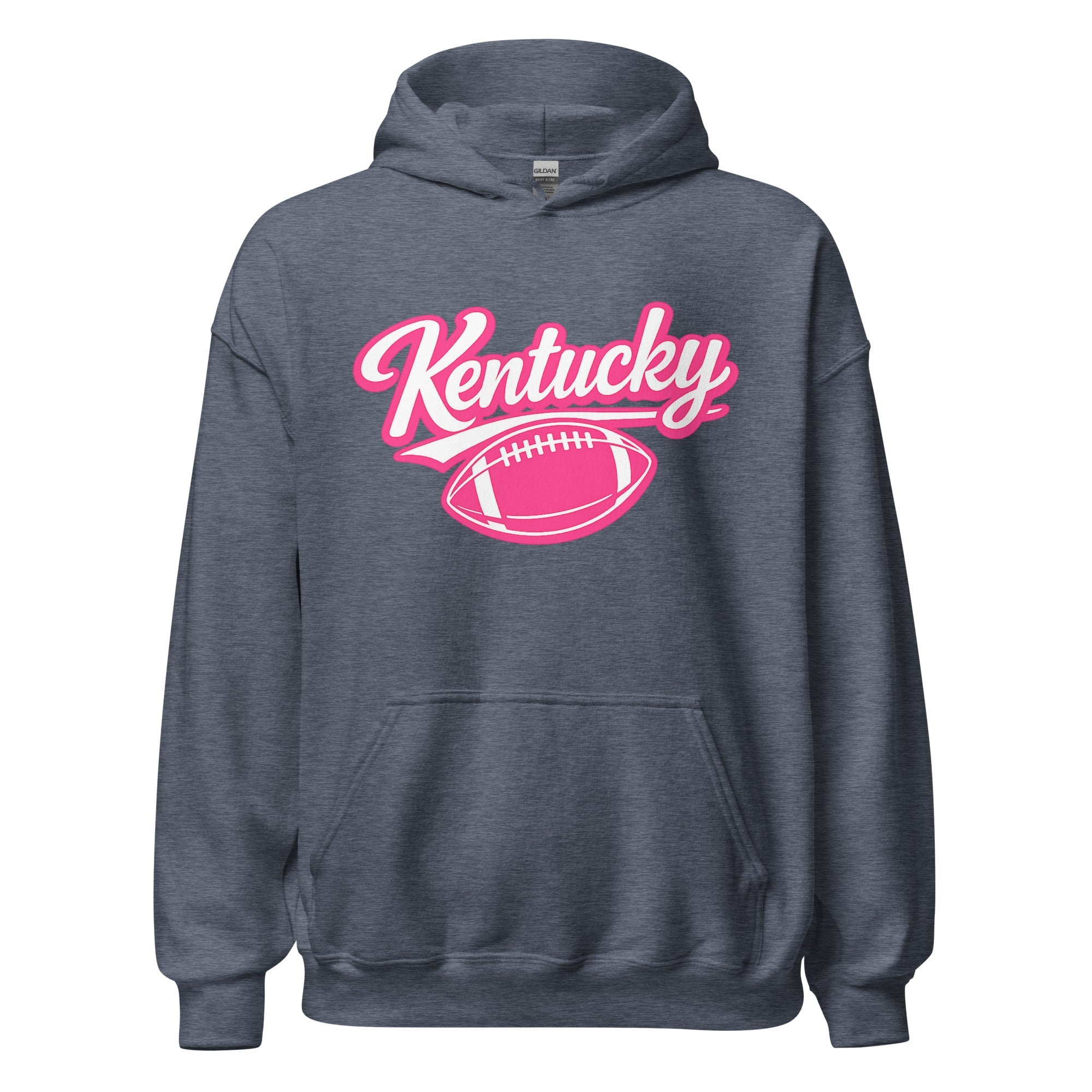 Kentucky Pink Script Ball Hoodie | Minimal Sports Design | Classic Fleece Pullover - Bluegrass Elite Apparel LLC