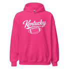 Kentucky Pink Script Ball Hoodie | Minimal Sports Design | Classic Fleece Pullover - Bluegrass Elite Apparel LLC