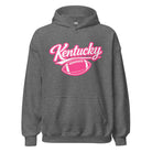 Kentucky Pink Script Ball Hoodie | Minimal Sports Design | Classic Fleece Pullover - Bluegrass Elite Apparel LLC