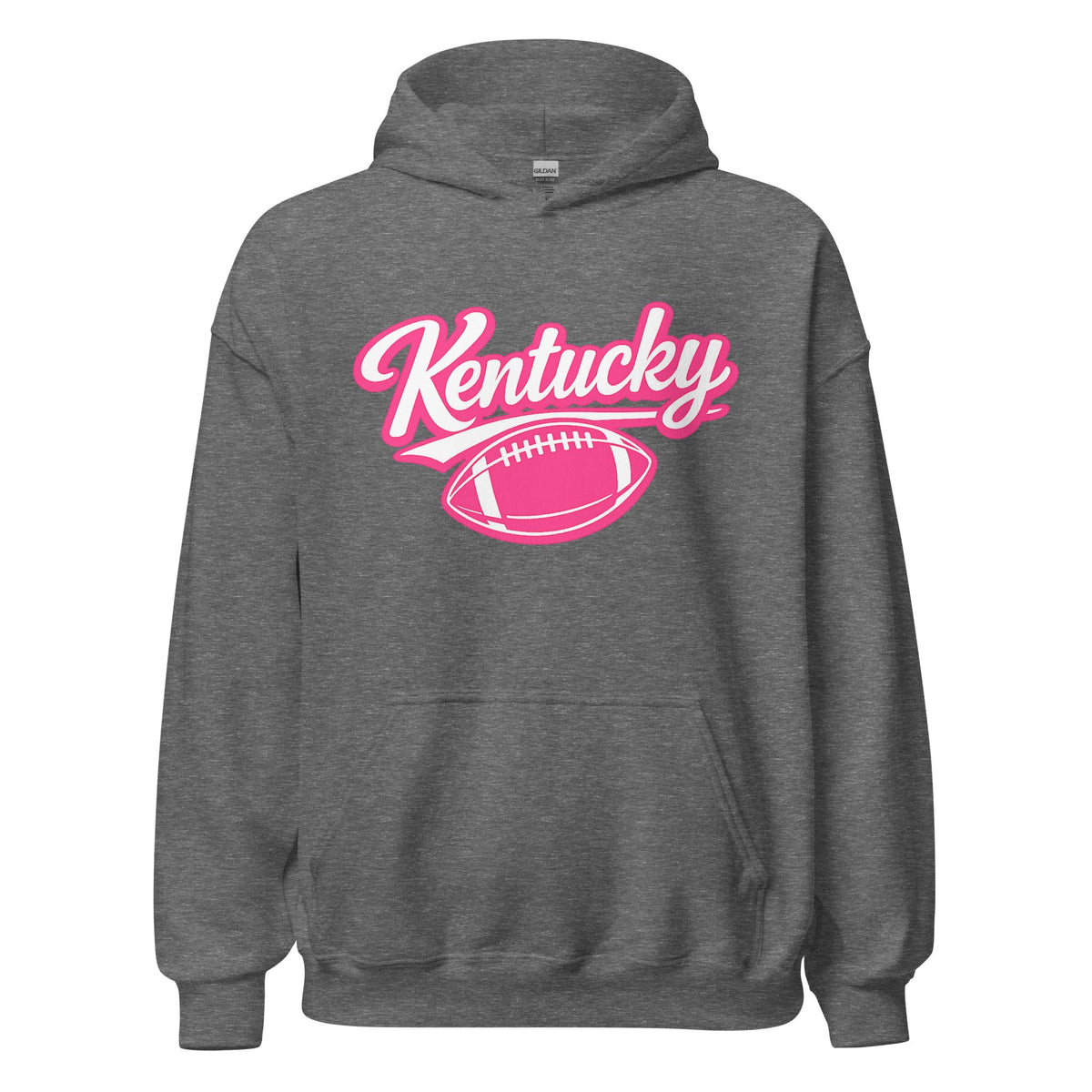 Kentucky Pink Script Ball Hoodie | Minimal Sports Design | Classic Fleece Pullover - Bluegrass Elite Apparel LLC