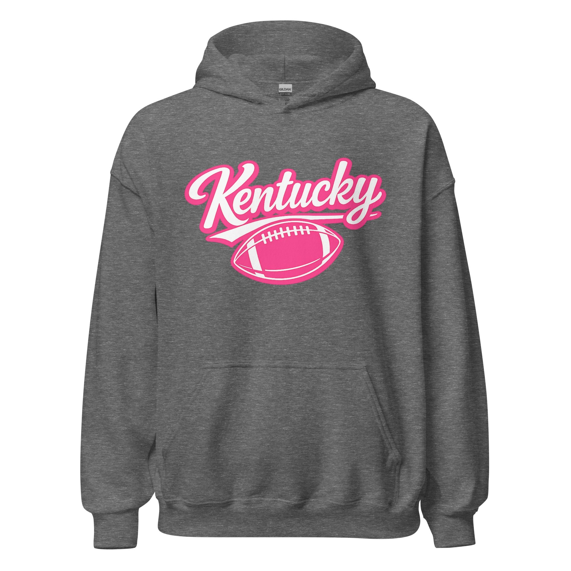 Kentucky Pink Script Ball Hoodie | Minimal Sports Design | Classic Fleece Pullover - Bluegrass Elite Apparel LLC