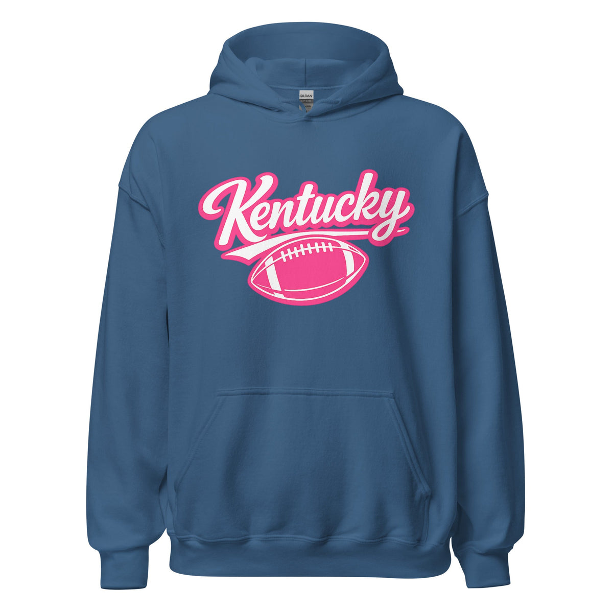 Kentucky Pink Script Ball Hoodie | Minimal Sports Design | Classic Fleece Pullover - Bluegrass Elite Apparel LLC