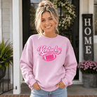 Kentucky Pink Script Ball Sweatshirt | Minimal Sports Design | Classic Crewneck - Bluegrass Elite Apparel LLC