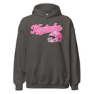 Kentucky Pink Script Helmet Hoodie | Minimal Sports Design | Classic Fleece Pullover - Bluegrass Elite Apparel LLC