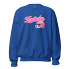 Kentucky Pink Script Helmet Sweatshirt | Minimal Sports Design | Classic Crewneck - Bluegrass Elite Apparel LLC