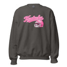 Kentucky Pink Script Helmet Sweatshirt | Minimal Sports Design | Classic Crewneck - Bluegrass Elite Apparel LLC