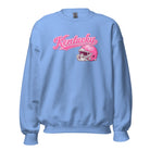 Kentucky Pink Script Helmet Sweatshirt | Minimal Sports Design | Classic Crewneck - Bluegrass Elite Apparel LLC