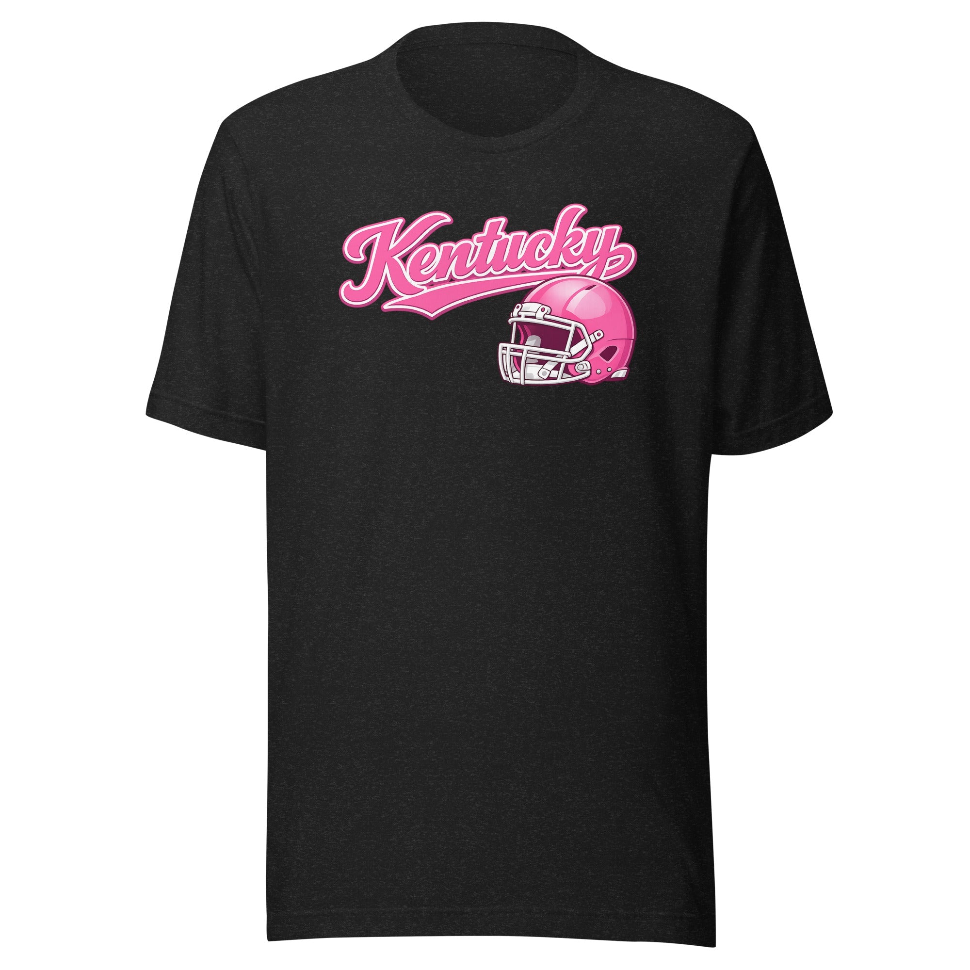 Kentucky Pink Script Helmet T-Shirt | Minimal Sports Design | Classic Airlume - Bluegrass Elite Apparel LLC