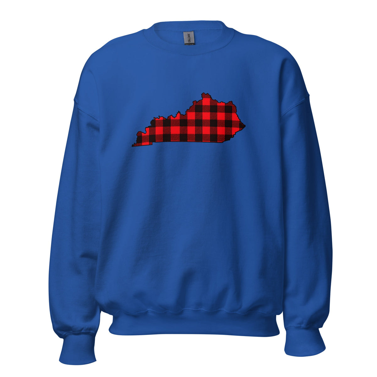 Kentucky Plaid State Sweatshirt | Red Lumberjack Kentucky Design - Bluegrass Elite Apparel LLC