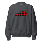 Kentucky Plaid State Sweatshirt | Red Lumberjack Kentucky Design - Bluegrass Elite Apparel LLC