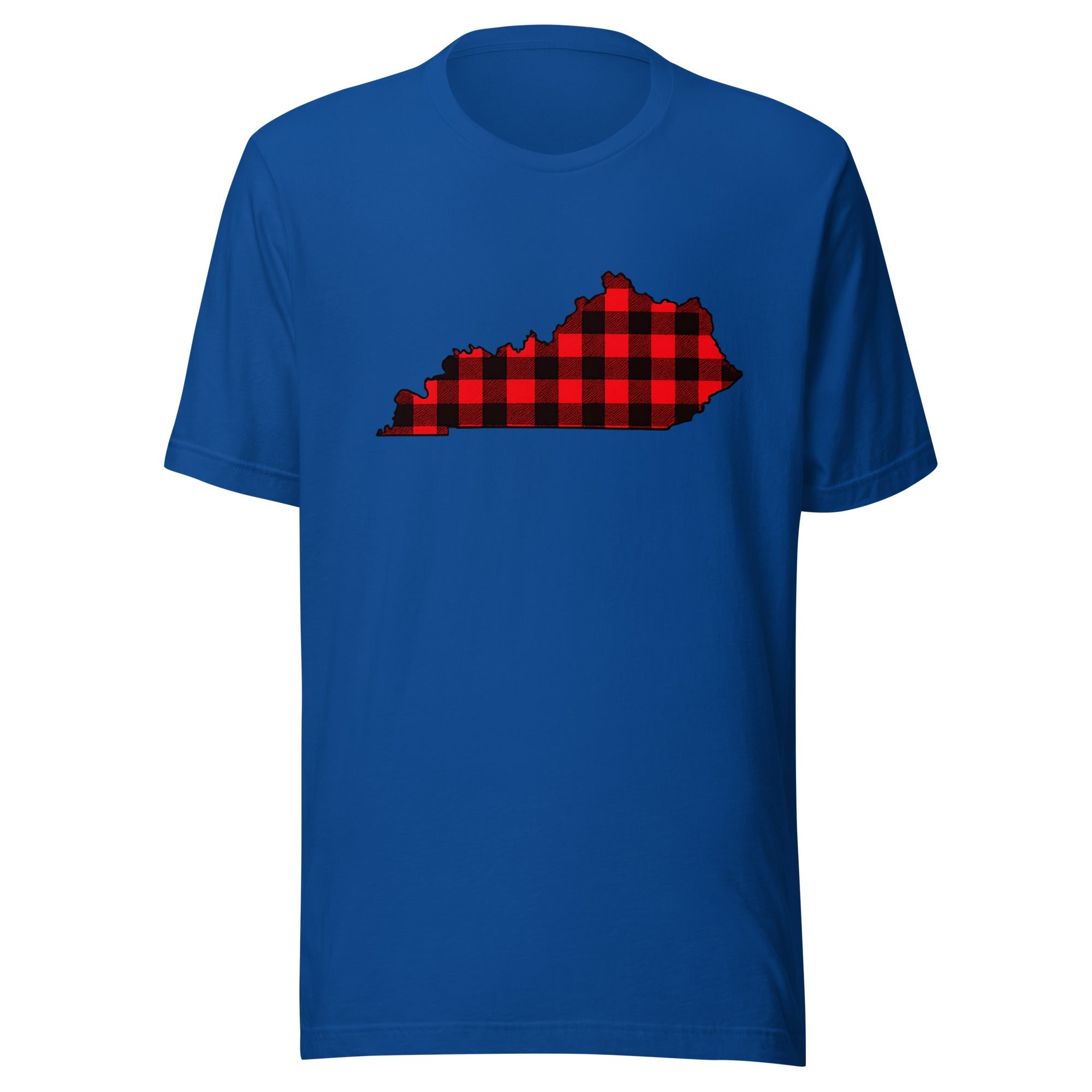 Kentucky Plaid State T-Shirt | Red Lumberjack Kentucky Design | Classic Airlume - Bluegrass Elite Apparel LLC