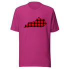 Kentucky Plaid State T-Shirt | Red Lumberjack Kentucky Design | Classic Airlume - Bluegrass Elite Apparel LLC