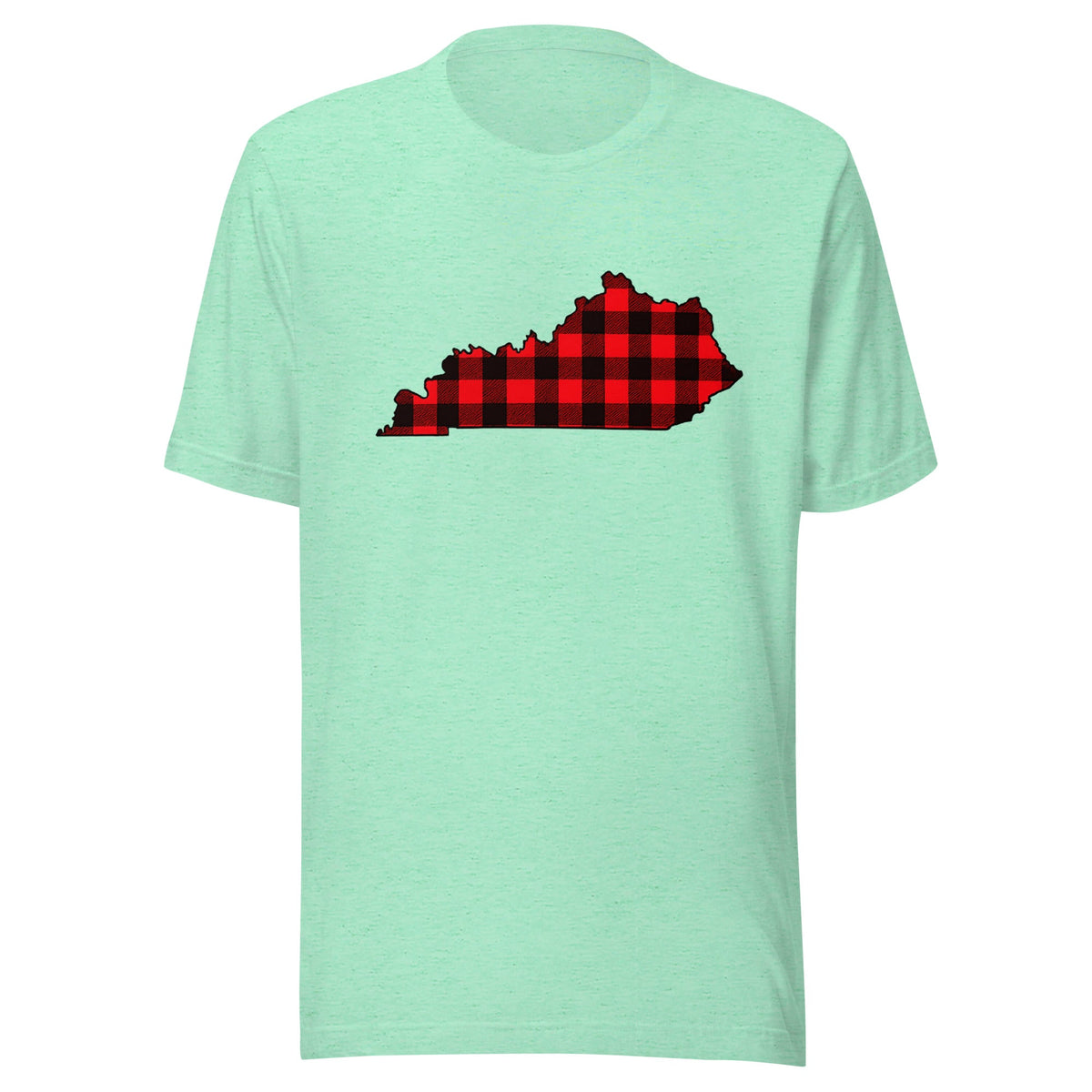 Kentucky Plaid State T-Shirt | Red Lumberjack Kentucky Design | Classic Airlume - Bluegrass Elite Apparel LLC