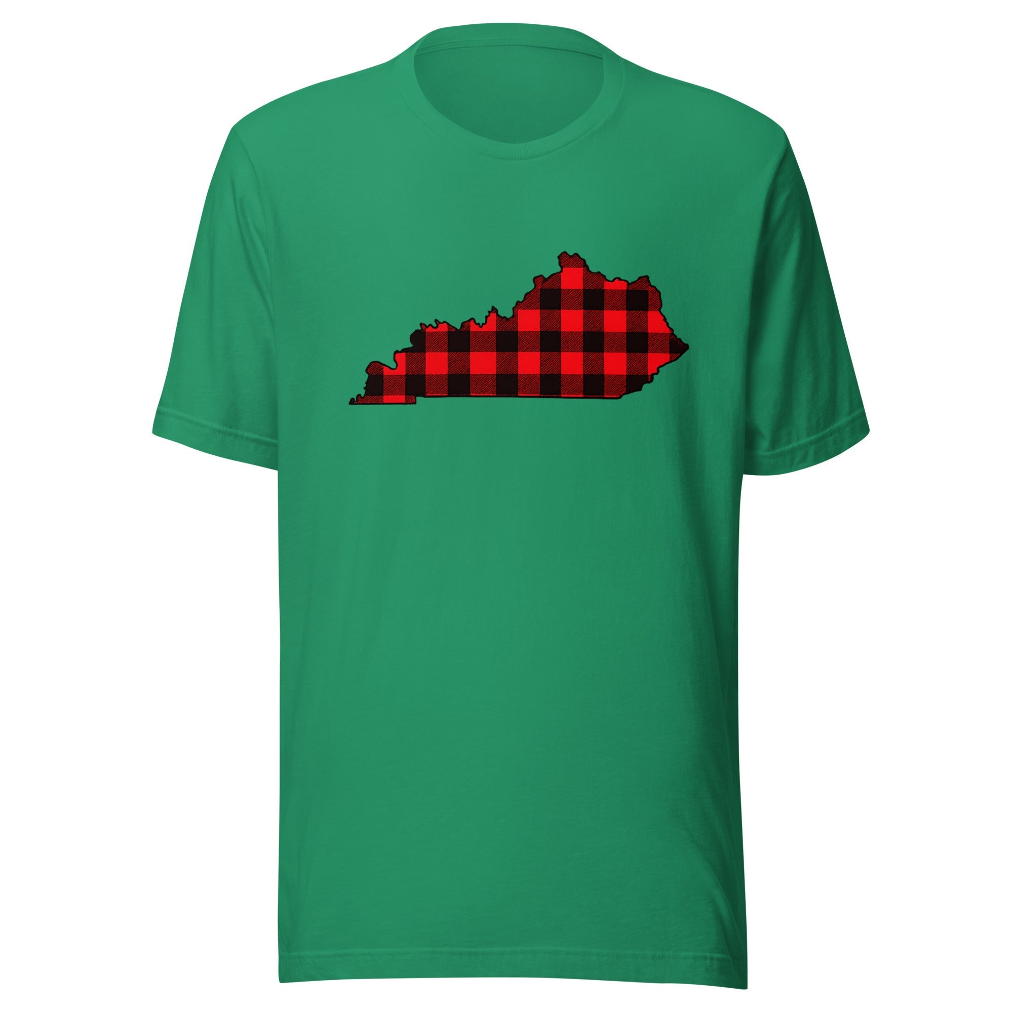 Kentucky Plaid State T-Shirt | Red Lumberjack Kentucky Design | Classic Airlume - Bluegrass Elite Apparel LLC