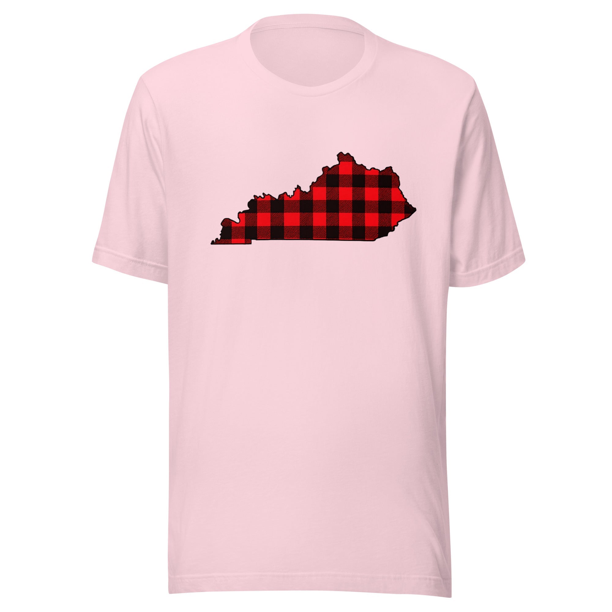 Kentucky Plaid State T-Shirt | Red Lumberjack Kentucky Design | Classic Airlume - Bluegrass Elite Apparel LLC