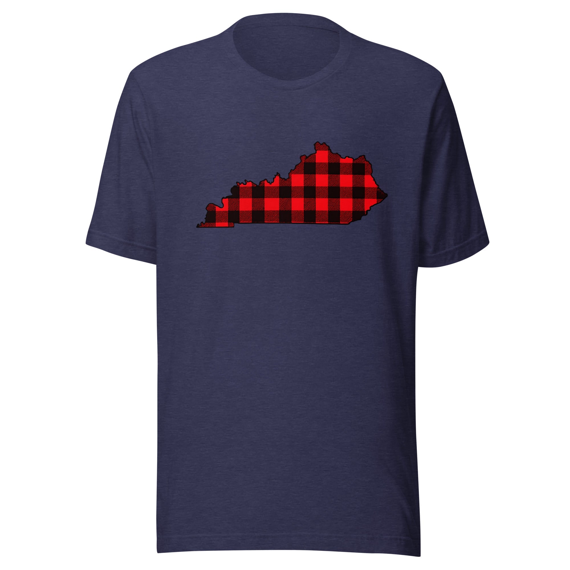 Kentucky Plaid State T-Shirt | Red Lumberjack Kentucky Design | Classic Airlume - Bluegrass Elite Apparel LLC