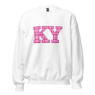 Kentucky Plaid Sweatshirt | Pink Tartan KY Design | Unisex Cozy Fit - Bluegrass Elite Apparel LLC