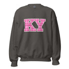 Kentucky Plaid Sweatshirt | Pink Tartan KY Design | Unisex Cozy Fit - Bluegrass Elite Apparel LLC