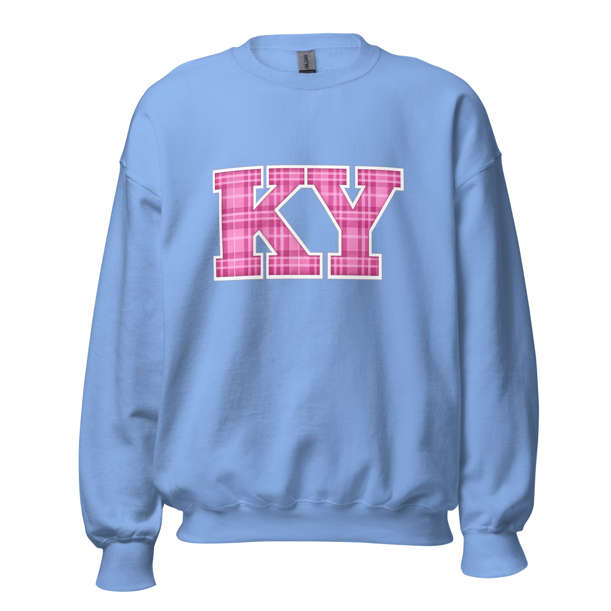 Kentucky Plaid Sweatshirt | Pink Tartan KY Design | Unisex Cozy Fit - Bluegrass Elite Apparel LLC